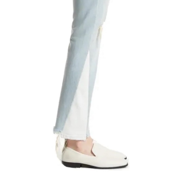 CLOSED "BAYLIN RIPPED RAW HEM STRAIGHT LEG" Jeans In "LIGHT BLUE" - Picture 4 of 16